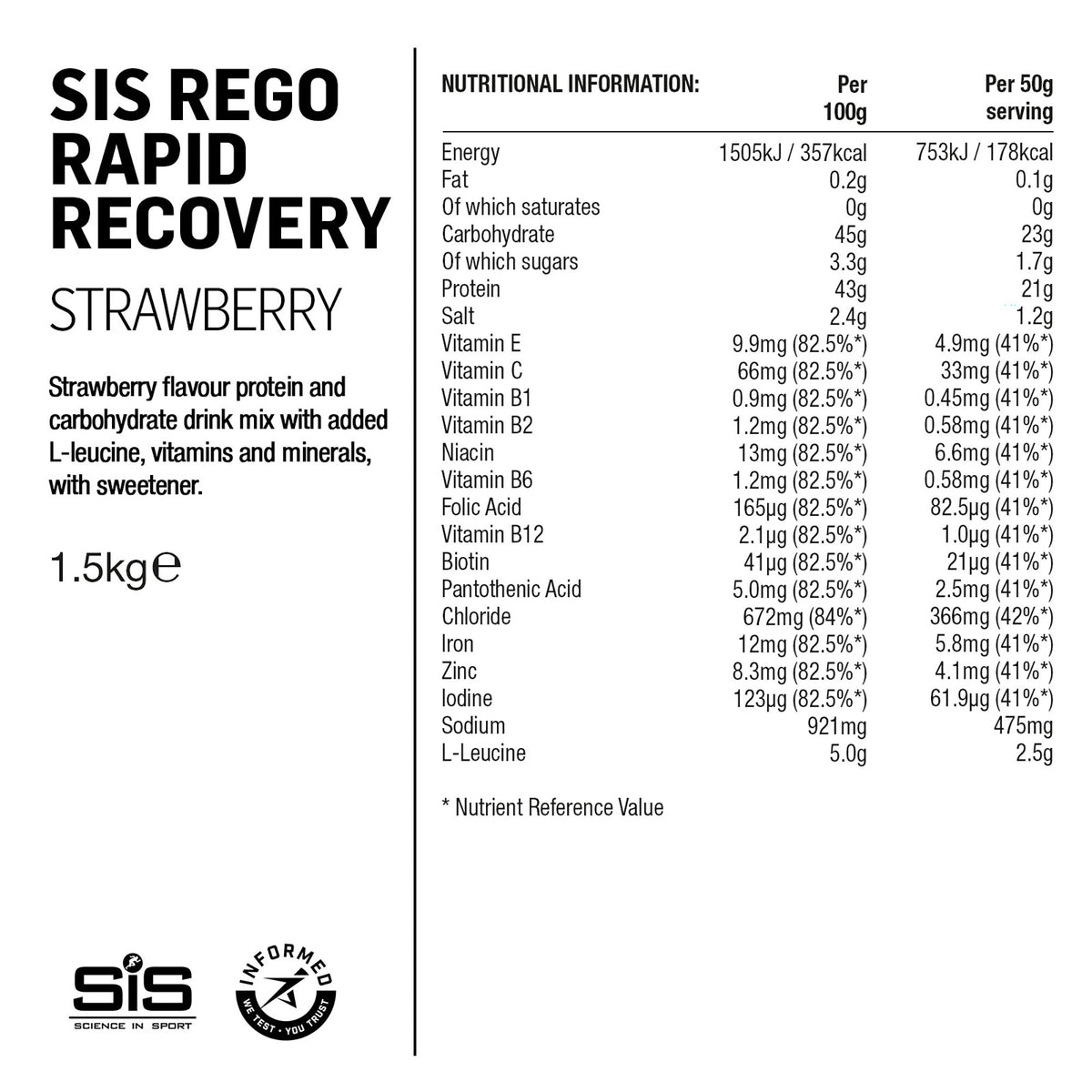 SIS REGO Polvo Recuperador Rápido 1.5kg Fresa #3