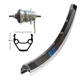 Rear Wheel Winora Exal ZX19 Shimano Nexus Coaster Brake 128mm 7s Black/Silver